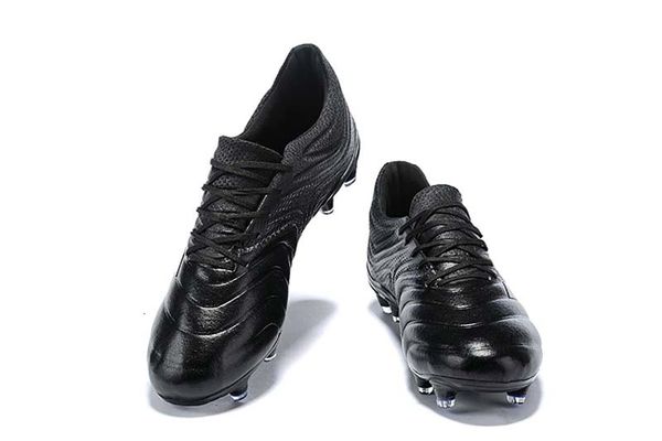 

quality all black copa 19.1 fg football boots copa 19.4 fg soccer shoes outdoor mens soccer cleats sneakers, Black;white