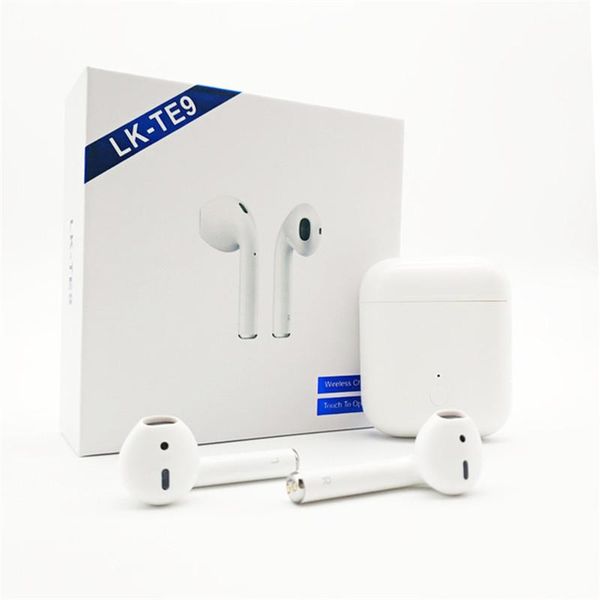 

Lk te9 tw bluetooth earphone 5 0 air pod aoto window pair hifi ba ound touch control earbud headphone pk i10 i12 i13 i14