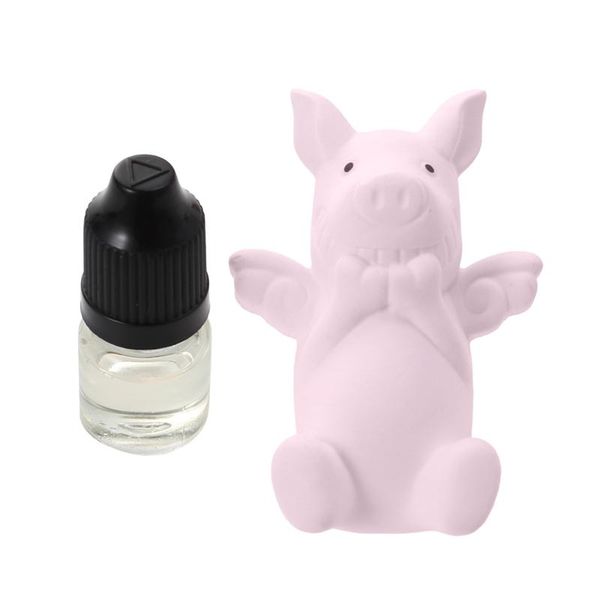 

decorative lovely adorable cute fashion flying pig car air freshener perfume clip car accessories styling