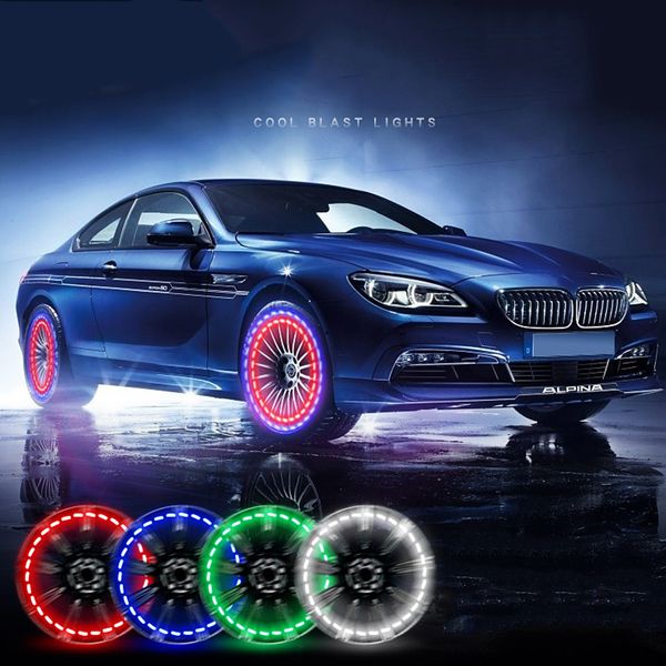 

1pcs new 15 mode solar energy auto flash led car wheel hub tire tyre valve cap light hub lamp decorative lamp