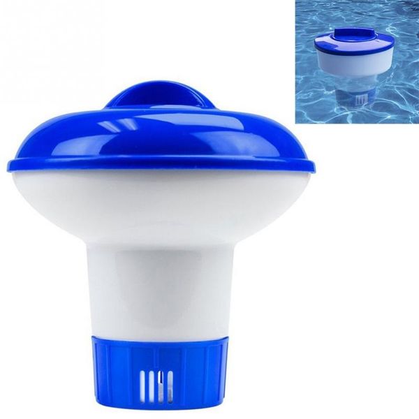

5 inch large blue and white floating swimming pool chlorine dispenser
