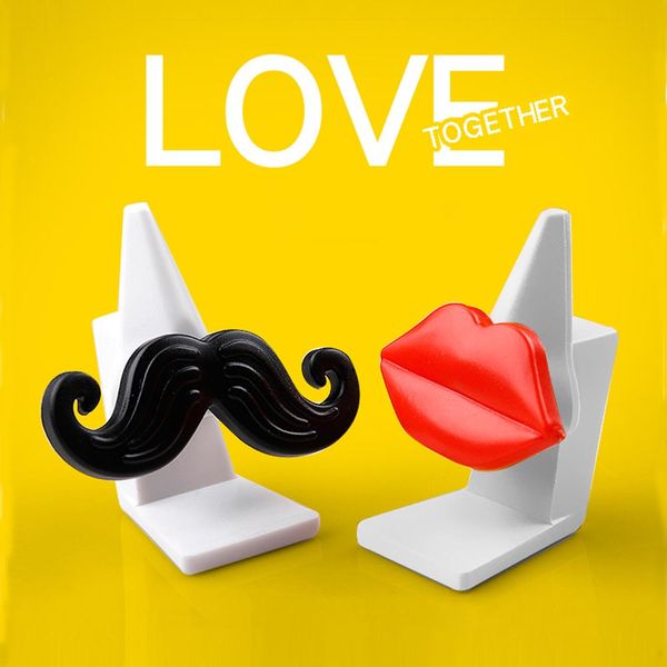 

creative mustache red lips car glasses frame car sunglasses clip glasses box interior decoration supplies