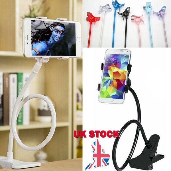 

flexible long arm lazy stand clip holder for mobile phone tablet deskbeds uk