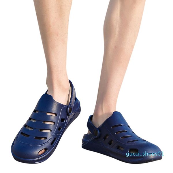 

горячая распродажа-мягкие сандалии большого размера удобные наружные мужские тапочки на плоской подошве дышащие прогулочные пляжные спортивн, Black