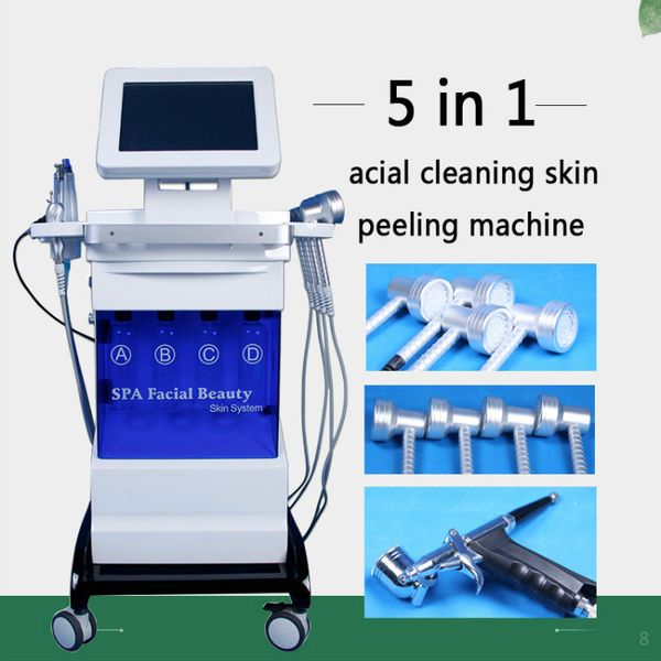 Skin Rejuvenescimento Máquina Multifuncional Dermoabrasão Branqueamento a laser Removendo a cicatrização de spa Hidro Facial Spa Beauty