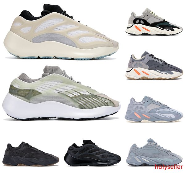 

2020 reflective azael alvah skeleton men running shoes kanye west 700 v3 glow in the dark carton teal blue magnet women designer sneakers