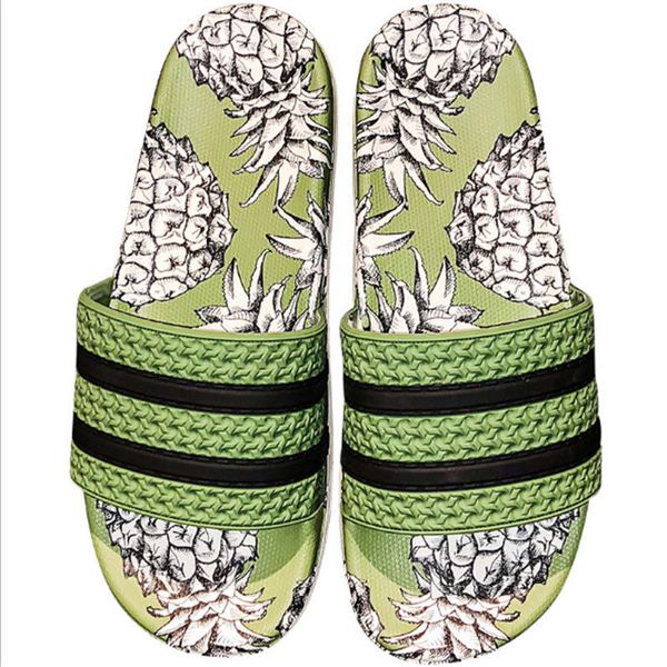 

new fashion men's beach flip flops slip open toe striped slippers home shoes indoor home sandals room slippers bathroom, Black