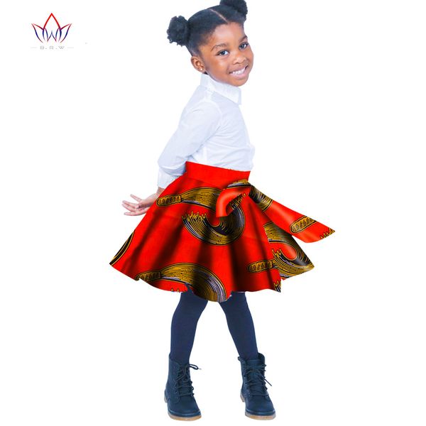 

african women clothing kids dashiki traditional cotton skirt matching africa print skirt children summer mori gir brw wyt32, Red