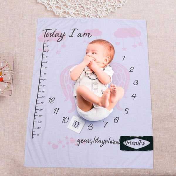 

diy baby milestone одеяло фото фотография реквизит новорожденных письмо печатных ежемесячные измеренияобувь одеяло фон ткань