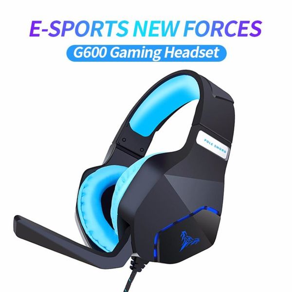 

2020 новая игровая гарнитура шумоподавляющая гарнитура большая гарнитура с легким микрофоном сабвуфер стерео для компьютера ноутбук ps4