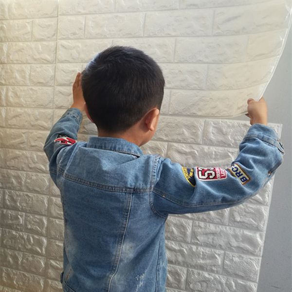 

70 * 77см 3d кирпича стены стикеры diy самостоятельной adhensive декор пены водонепроницаемые покрытия для стен обои дети гостиная