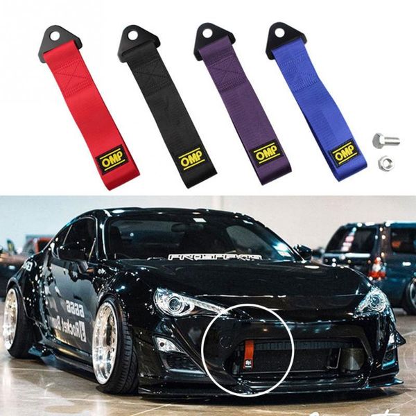 

26cm towing rope high strength nylon trailer tow ropes racing car universal tow eye strap strap bumper trailer