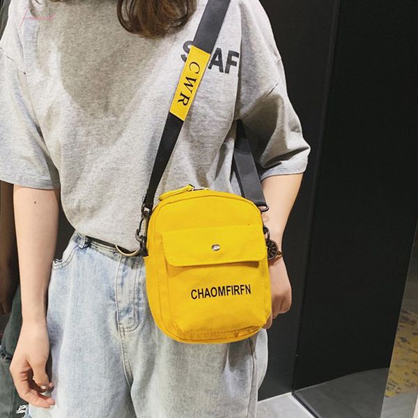 

bags for women 2020 letter printed shoulder bag simple concise canvas crossbody bag