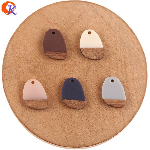

cordial design 100pcs 15*21mm diy earrings making/hand made/drop shape/earring findings/natural wood & resin/jewelry accessories, Blue;slivery