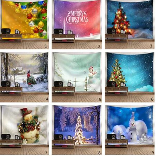 2019 Merry Christmas Shower Curtain Snowman Deer Gifts Tree