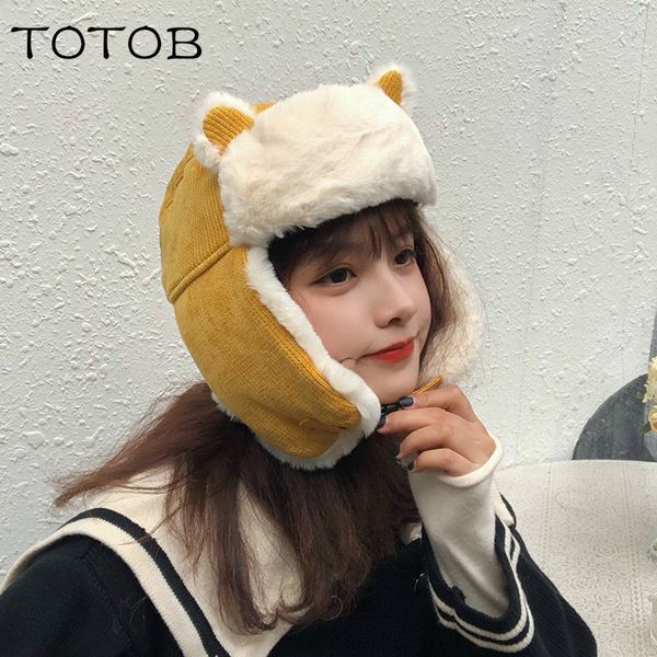 

cat ears lei feng hat female korean version of cute autumn and winter cycling windproof hat winter children's cold warm, Blue;gray