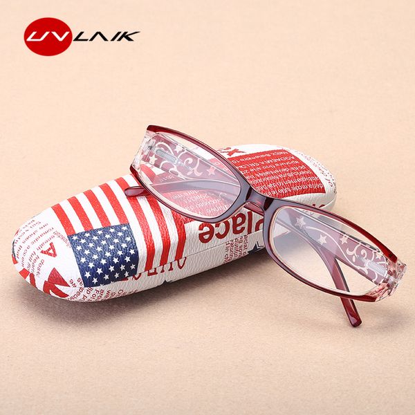 

uvlaik retro imitation diamond reading glasses women oval cat eye glasses for reader +1.0 +1.5 +2.0 +2.5 +3.0 +3.5 diopter, White;black
