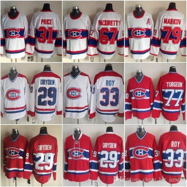 

montreal canadiens 33 patrick roy 67 max pacioretty 31 carey price 29 ken dryden 77 pierre turgeon 93 stanley cup 79 andrei markov, Black;red