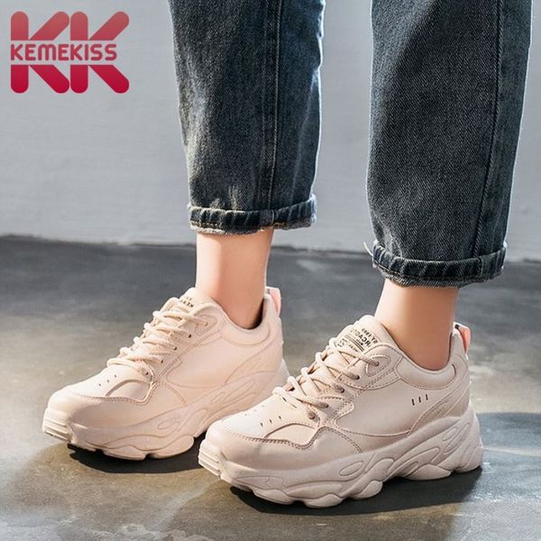 

kemekiss кроссовки повседневная вулканизированная обувь толстая подошва круглый носок обувь женская мода уличная обувь размер обуви 35-40 y2, Black