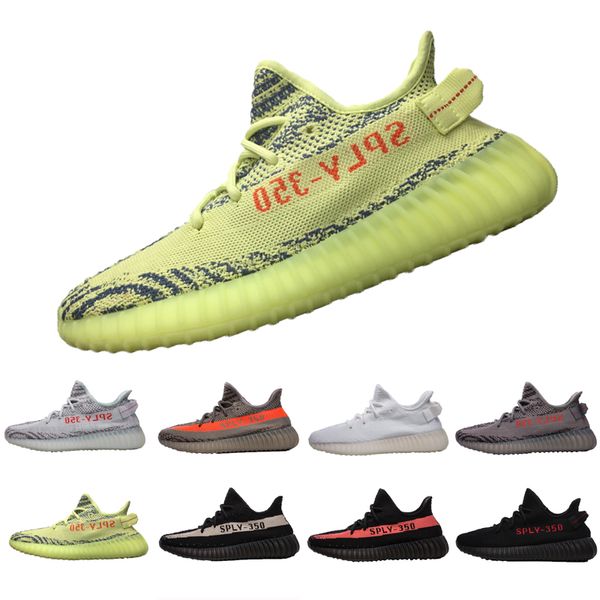

2019 Static Sesame Butter 350 v2 Semi Frozen Yellow Beluga 2.0 Orange 350 Zebra Black Red Kanye West Running Shoes