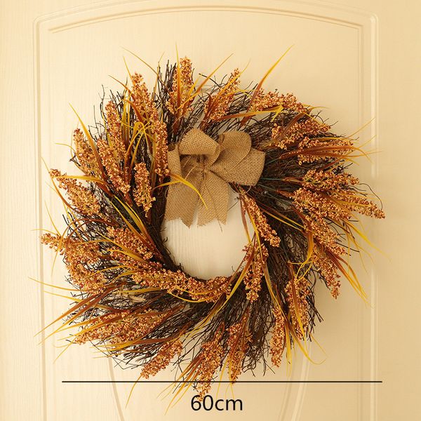 

1pcs wreath artificial flower wreaths valentine's day christmas new year party home door decor wall hanging fake flower garland