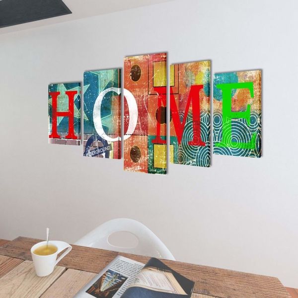 

canvas wall print set colorful home design 79 wall stickers