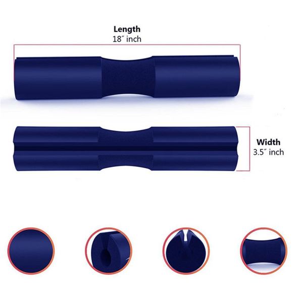 

foam barbell pad dumbbell cover for gym weightlifting cushioned squat shoulder back support neck shoulder protective pad 4 color
