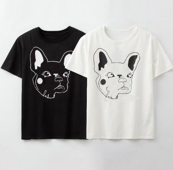 

20ss summer designer t shirts for mens tee shirts with animal letters fashion brand t-shirt men women couple high quality, White;black