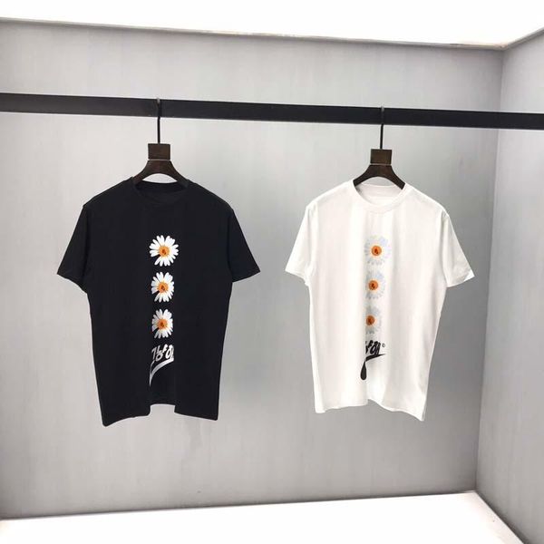 

mens shirt t-shirt summer print t-shirt casual cotton short sleeve t-shirt eu size s  l xxl xxxl black2white, White