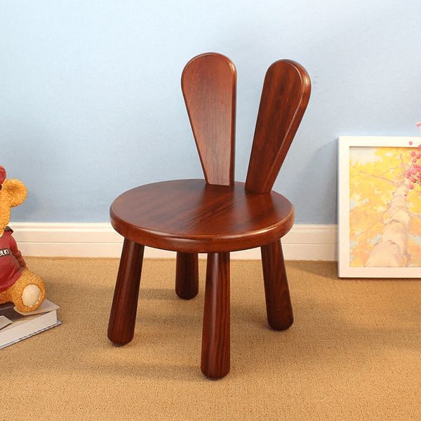 

solid wood stool home children's chair fashion creative baby chair