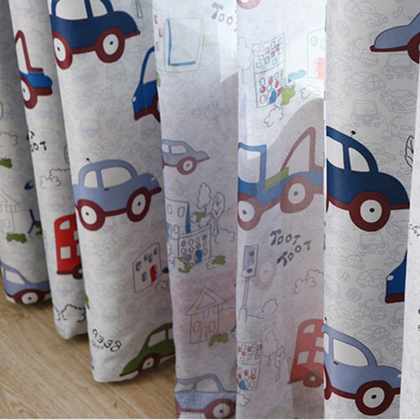 

cartoon car blinds cloth curtains for boys girls bedroom child blackout curtain drape children curtains for living room wp146&30