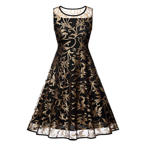 

2020 new local luxury gold print middle east africa dress popular european and american women's wear