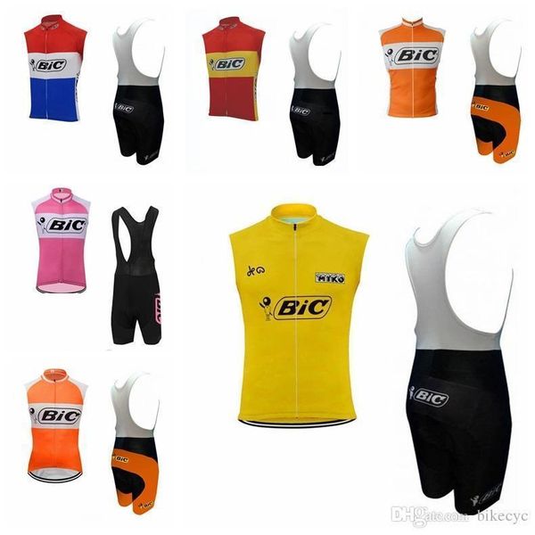 

2020 bic team cycling sleeveless jersey vest (bib )shorts sets men mountain bike clothing comfortable breathable camisa de ciclismo 062302, Black;red