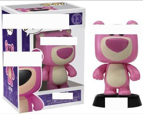 

kawaii funko pop strawberry bear teddy bear lotso film and television peripheral action figure hand office doll model 13
