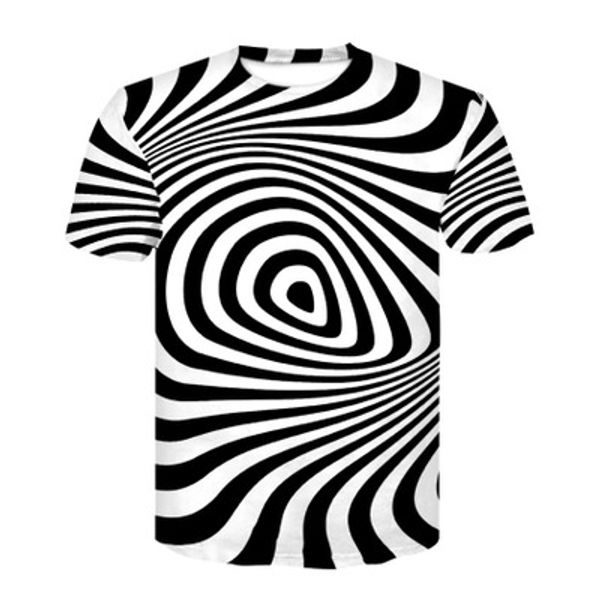 

2019 3d printing t-shirt men's other whirlpool t-shirt new design casual fashion fun personality round neck t-shirt ypf299, White;black
