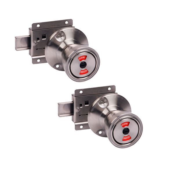 

2pcs stainless steel hardware commercial duty privacy door lock satin chrome