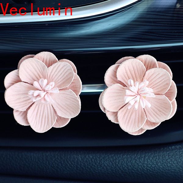 

2pcs/lot flower decor interior car accessories for girls car fragrance scent diffuser air freshener in auto perfume vent clip