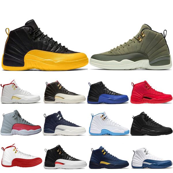 

university gold fiba 12 12s game royal basketball shoes french blue reverse taxi gs cny michigan gym red mens trainers sneakers