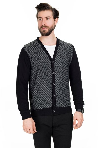 

buratti v воротник кнопка кардигана male кардиган 456213 к1, White;black
