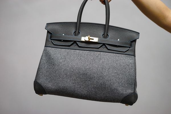 

factory whosale,orginal black 35cm brikin handbag,handmade,wax thread,many colors with different size on website or instagram