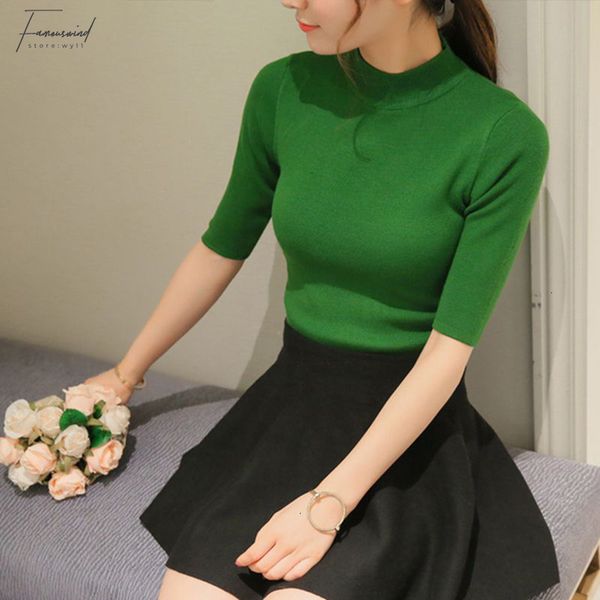 

women designer sweater woman sweaters poncho time limited women sweater new spring shirt collar solid elastic sweater five girl, White;black