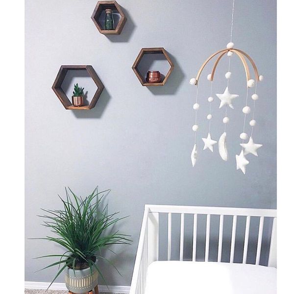 

ins nordic style wooden animal unicorn wind chimes for kids room baby bed hanging wind bell newborn gifts decor props