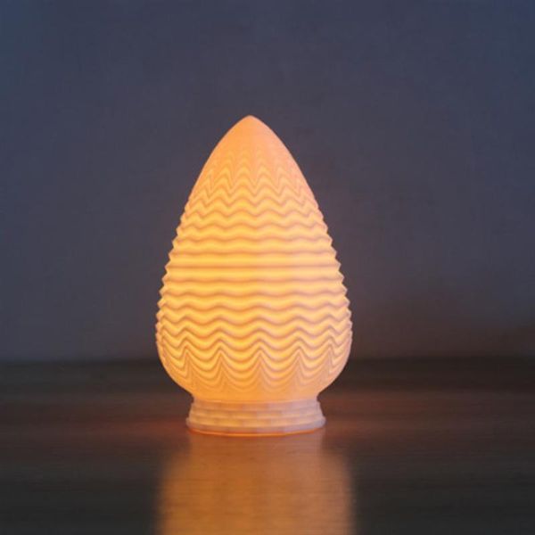 

pine cone lamp led night light usb charging 3d printing pine cone lamp creative energy saving night light 16 colors telecontrol