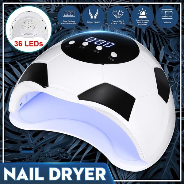 

90w professional 36 leds uv nail lamp light manicure polish gel dryer machine nail art equipment double light source curings