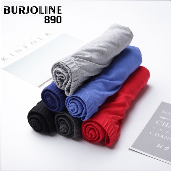 

890 4pcs/lot men's underwear literary solid man cotton boxers japanese youth 5xl large size shorts underpants 9n29, Black;white