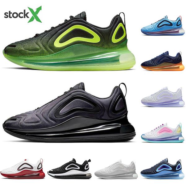 

мода stock х кроссовки air full подушка 72c top качество тройной черный zapatos chaussures мужчины женщины тренеры спортивные кроссовки с но