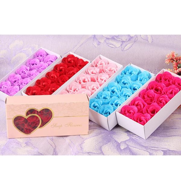 

soap 10pc scented bath body petal rose flower wedding decoration gift skin care tool valentine day wedding party gift a40