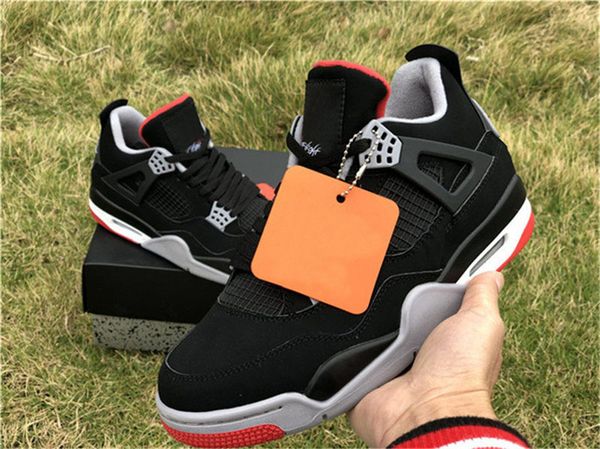 

2019 limited authentic og 4 bred black cement red white 4s iv men women basketball shoes sports sneakers youth male sale