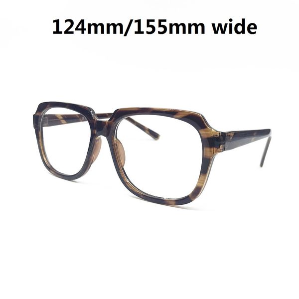 

cubojue tortoise glasses frame men 155mm 124mm oversized small eyeglasses man prescription spectacles optic eyewear vintage, Black