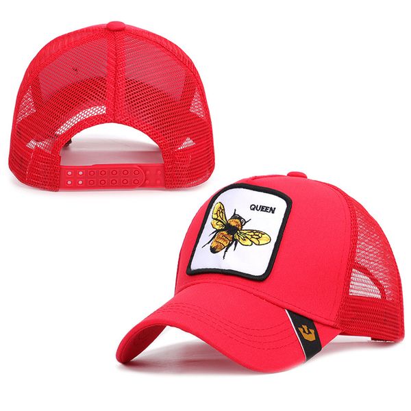 

2019 animal baseball cap bee baseball cap male and female personality sun hat animal embroidery series baseball cap spring summer, Blue;gray